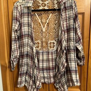Plaid cardigan